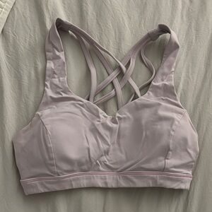 lululemon athletica Light Lavender Strappy Sports Bra